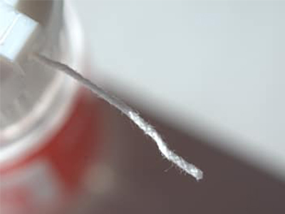 Retraction cords knitted